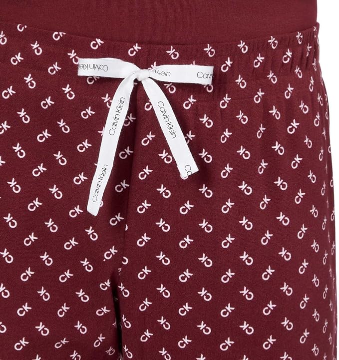 Calvin Klein Womens 2 Piece Fleece Pajama Set