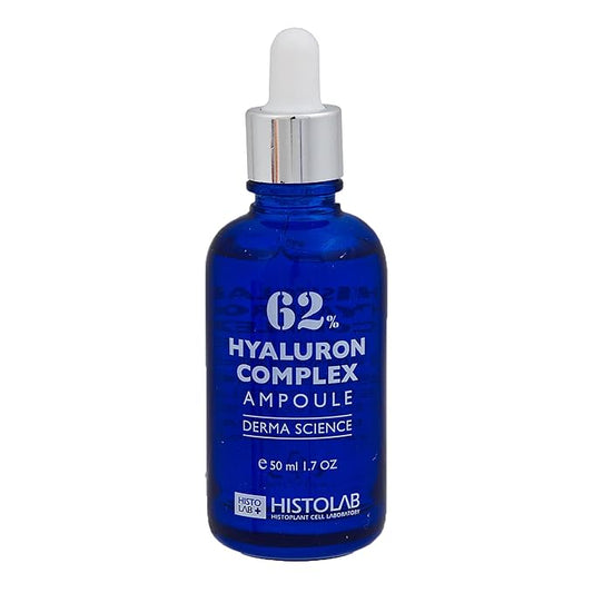 62% Hyaluron Complex Korean Beauty Serum – Deep Hydration & Anti-Aging Ampoule for Dry Skin – Reduces Wrinkles & Boosts Elasticity with Snail Filtrate & Rose Water
