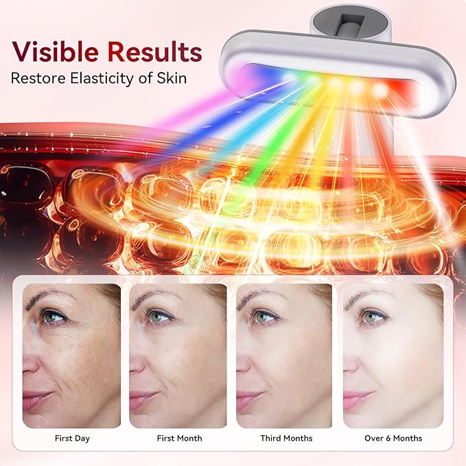 9 in 1 Red-Light-Therapy-Wand-for-Face, Portable Face Massager Tool, Microcurrent and Vibration True Beauty Glow Facial Massager Skincare Rejuvenation Tool for Women at Home, Purple