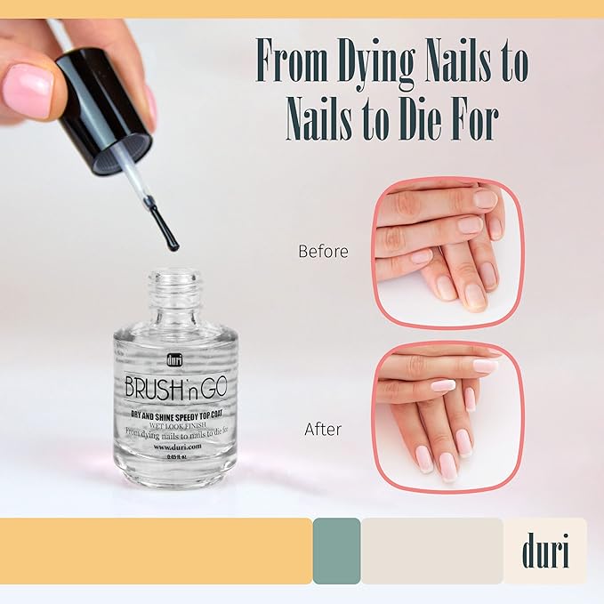 duri Brush’n Go Dry and Shine Speedy Top Coat (Brush'N Go (Pack of 2))