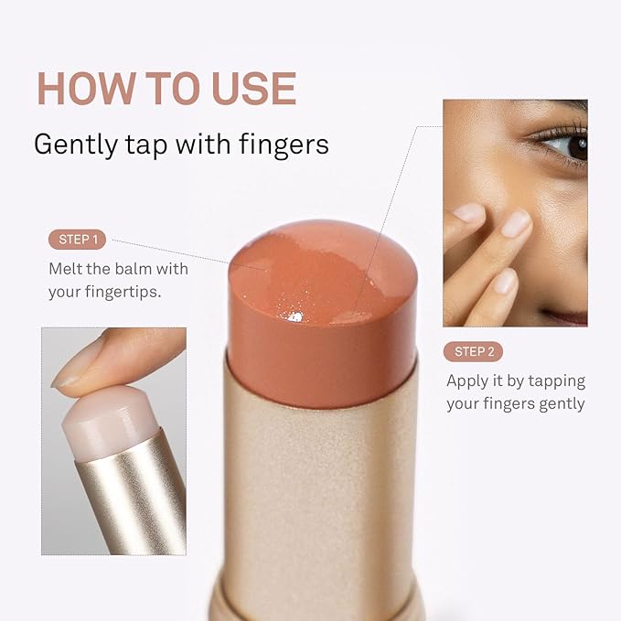 hince True Dimension Radiance Balm 10g - Shimmer Glow Face Highlighter Stick, Translucent Colors, Cream Blush Stick, Glass Skin in a Balm, Korean Beauty, Natural Makeup (DAWN RAY, TP002)