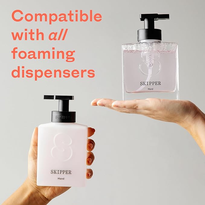 Tirtyl Skipper Foaming Hand Soap Tablet Refills - 12 Pack - 96 fl oz total (12x 8 fl oz) - Rebranded - Compostable Packaging - Lavender, Cucumber & Lilly Pilly