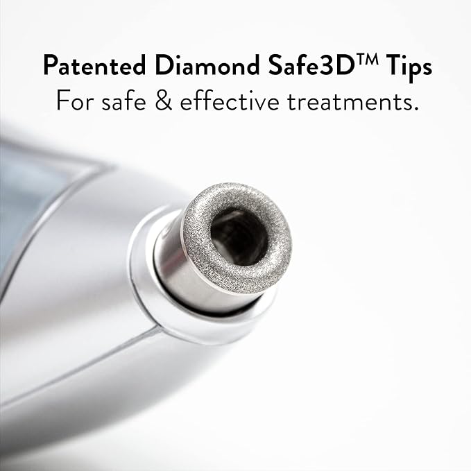 Microderm GLO Premium Diamond Microdermabrasion Tips by Microderm GLO - Medical Grade Stainless Steel Accessories, Patented Safe3D Technology, Safe for All Skin Types. (Premium)