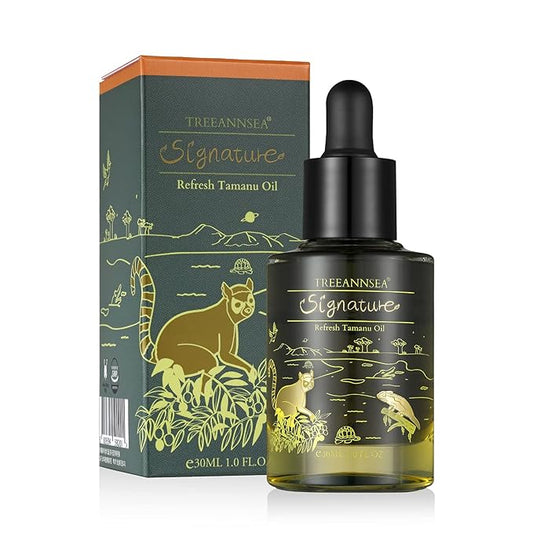 Signature refresh tamanu oil 1.05 Fl.Oz / 30ml Contains 8 vegetable oil, soothing, hydrating, moisturizing dry skin, Skin barrier nourishing, Korean Skincare