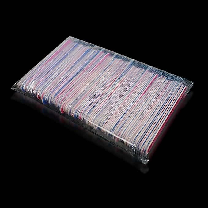 (100 Pcs) Kheoxusa Bulk Nail Files Individually Wrapped,Nail File Individually Wrapped,Nail Files Individually Wrapped,Nail File Bulk Individually Wrapped,Nail Files Bulk Individually Wrapped Mini