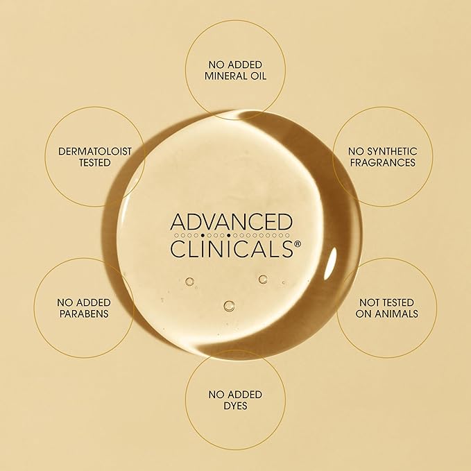 Advanced Clinicals Vitamin C Body Oil Skin Care Moisturizer W/Vitamin E & Turmeric - Nourishing, Brightening, & Hydrating Body Oil To Improve Look Of Dark Spots, Dry Skin, & Stretch Marks, 3.8 Fl Oz