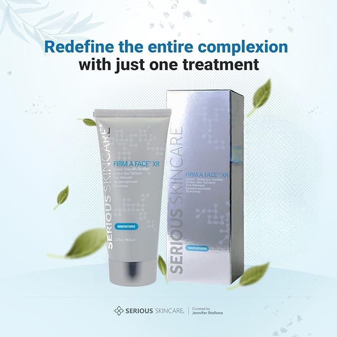 Serious Skincare - Instant FIRM A FACE XR - Temporary Face Tightener - Invisibly Firm, Lift, and Smooth the Look of Fine Lines, Deep Wrinkles and Pores - Anti-Aging Retinol - 3.2 Fl Oz (2Pack)