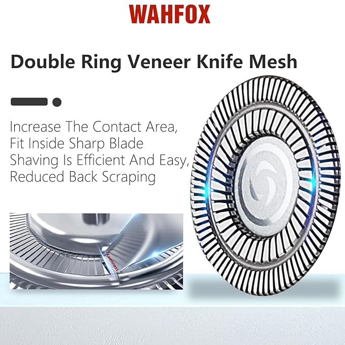 Universal 5 Blades Magnetic Head Shaver Replacement Blades Compatible with MANSCAPED The Dome Shaver 5 Blade Head Shaver Replacement Heads