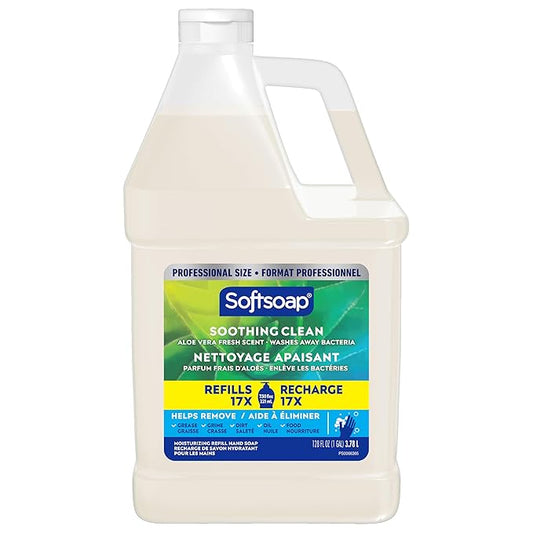 Softsoap Liquid Hand Soap Refill, Soothing Clean, Aloe Vera Fresh Scent - 1 gallon