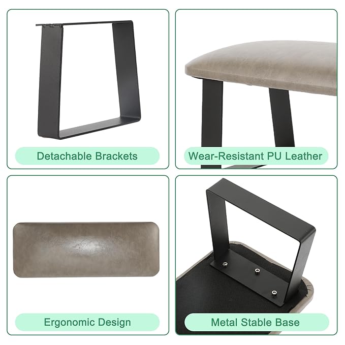 VOCOSTE Arm Rest for Nails Tech, Non-Slip Nail Arm Rest, Manicure Hand Rest with Detachable Brackets, Hand Rest for Nails Tech, Nail Hand Rest, Gray