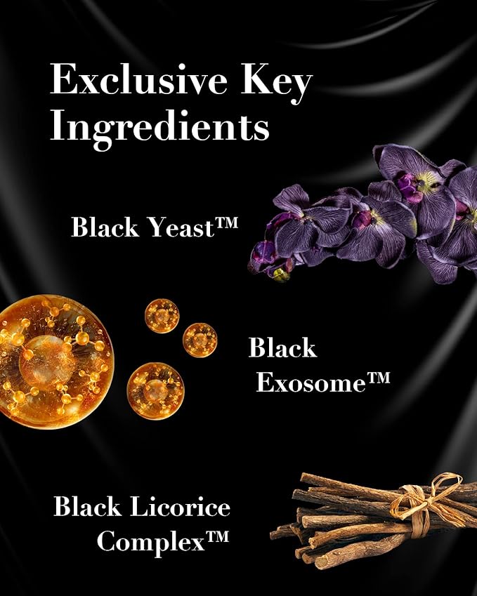 Sooryehan THE BLACK SKINCARE SET (160ml / 5.41 Fl Oz) - Korean Skincare Gift Set, Luxury Premium High-end by LG BEAUTY. Advanced Next Generation Bio Moisturizer & Serum.