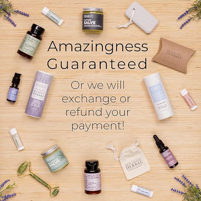 Ora's Amazing Herbal All Purpose Salve, Herbal Healing Skin Balm with Tea Tree, Natural Cream for Dry Cracked Hands, Comfrey Calendula Plantain Thyme Beeswax, Soothing Itch Relief, 4 oz