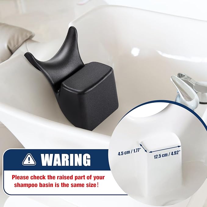 Udefineit Salon Shampoo Neck Rest Cushion, Non-Slip Silicon Shampoo Neck Rest for Sink, Comfortable Shampoo Bowl Neck Rest Pillow, Portable Neck Support for Salon Hairdressing Spa Washing Sink Basin