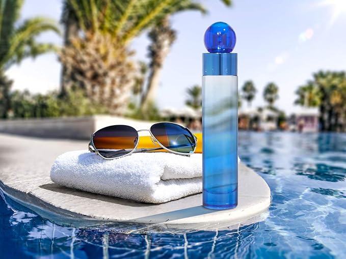 Perry Ellis Fragrances Perry Ellis 360 Very Blue for Men, 3-piece Gift Set Canister, 3.4 Fl Oz