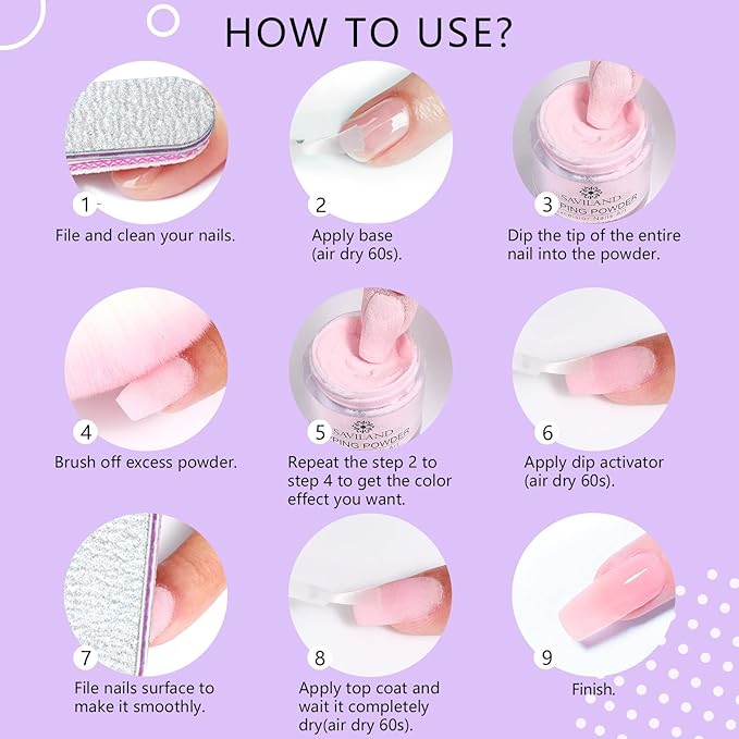 Saviland 29 Pcs Dip Powder Nail Starter Kit, 20 Fall Colors Nude Pink Brown Golden Powder Nail Dipping Liquid Set Recycling Tray with Base Top Coat Activator for French Nail Art Manicure DIY Salon