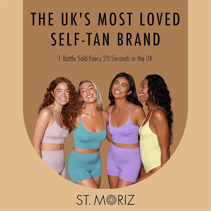 St Moriz Advanced Color Correcting Self Tanner Mousse in Light - Instant Self Tanning Foam for Face & Body - Adds Warmth to Fair Skin - With Hyaluronic Acid for a Natural Sunless Glow - 7.78 fl oz