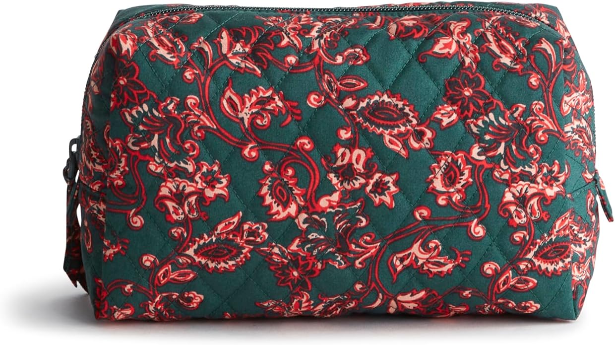 Vera Bradley Women's Premium Cotton Medium Cosmetic