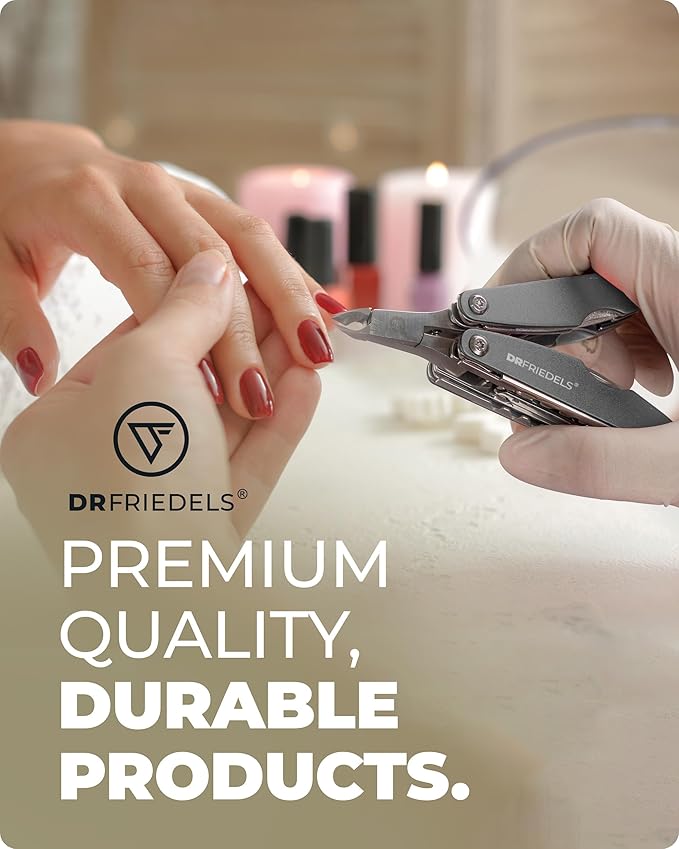 Manicure and Pedicure Kit - 9 in 1 Professional Manicure Set For Women & Men with Cuticle Trimmer, Cuticle Remover, Cuticle Pusher - Nail Techs & Nail Lovers’ Manicure Set Professional by DrFriedels