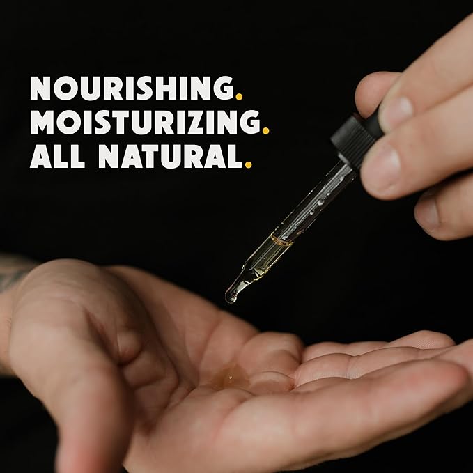 WARLORD Beard Oil & Beard Softener for Men - Beard Moisturizer & Natural Beard Oil to Reduce Itchy Skin, Tame Hair and Manage Frizz - Rich Mahogany, 1 Fl Oz