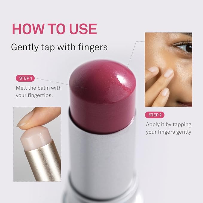 hince True Dimension Radiance Balm 10g - Shimmer Glow Face Highlighter Stick, Translucent Colors, Cream Blush Stick, Glass Skin in a Balm, Korean Beauty, Natural Makeup (LIL MAUVE, TP006)