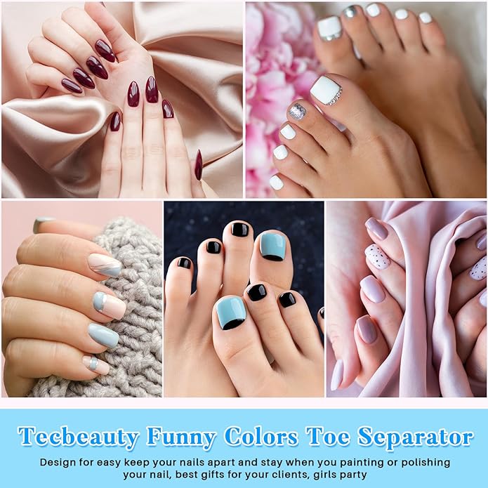 330 Pairs Disposable Pedicure Slippers and Toe Separators Kit Include 80 Disposable Foam Pedicure Flip Flops 250 Pairs Toe Separators for Women Nail Spa Party