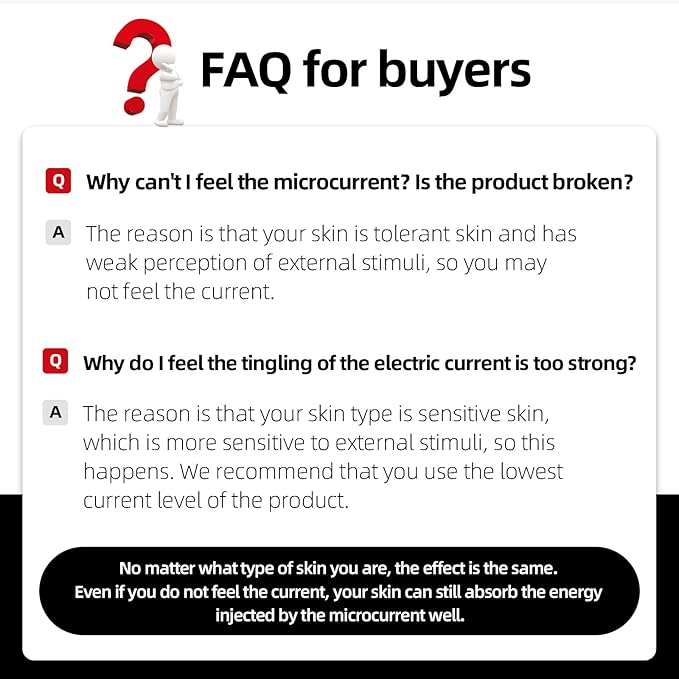 Microcurrent Facial Device,Latest Red Light Technology,Enhances The Ability to Lift The Face and Tighten The Skin,Facial Wrinkle Equipment,Smart Photon Micro-Current Device,Model:EP-300. (Black)