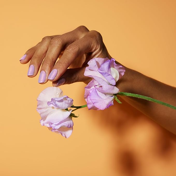 Dazzle Dry Mini Kit 4 Step System - Lovely Lilac - A pale purple with a pink shimmer effect. Full coverage shimmer. (5 Piece Kit / 5 Manicures)