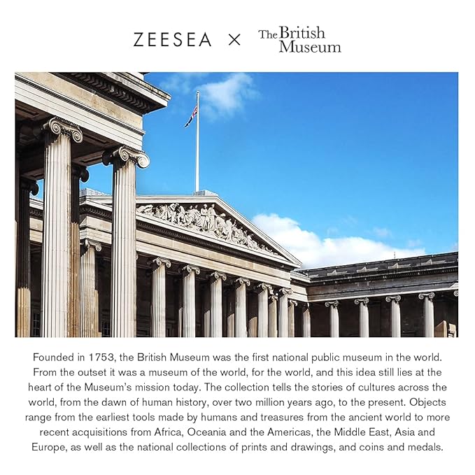 zeesea Egypt Eyeshadow Palette The British Museum Collection, Matte Shimmer Glitter Blendable High Pigmented 16 Shades Eye Makeup Palette (04# Cobra)