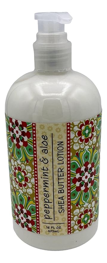 Greenwich Bay Trading Co, Peppermint and Aloe, Hand Soap and Shea Butter Lotion Set, 16 Ounces Each
