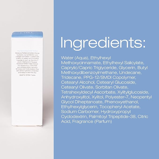 Moisture Perfect Daily Hydrator - Face Moisturizer, Anti aging Face Cream for Fine Lines & Wrinkles, Fragrance-free, Paraben Free (1 .7 Oz)