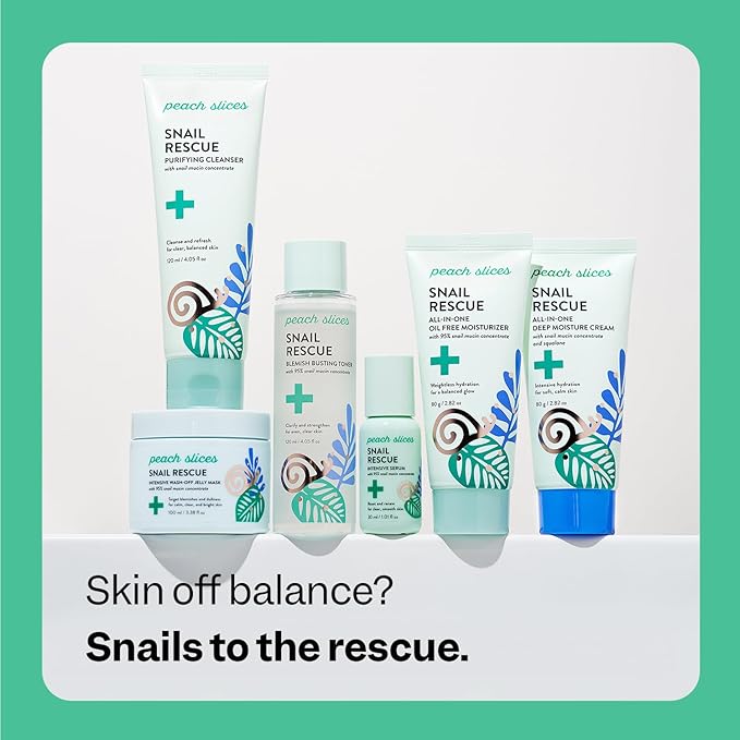 Peach Slices Snail Rescue All-In-One Deep Moisture Cream