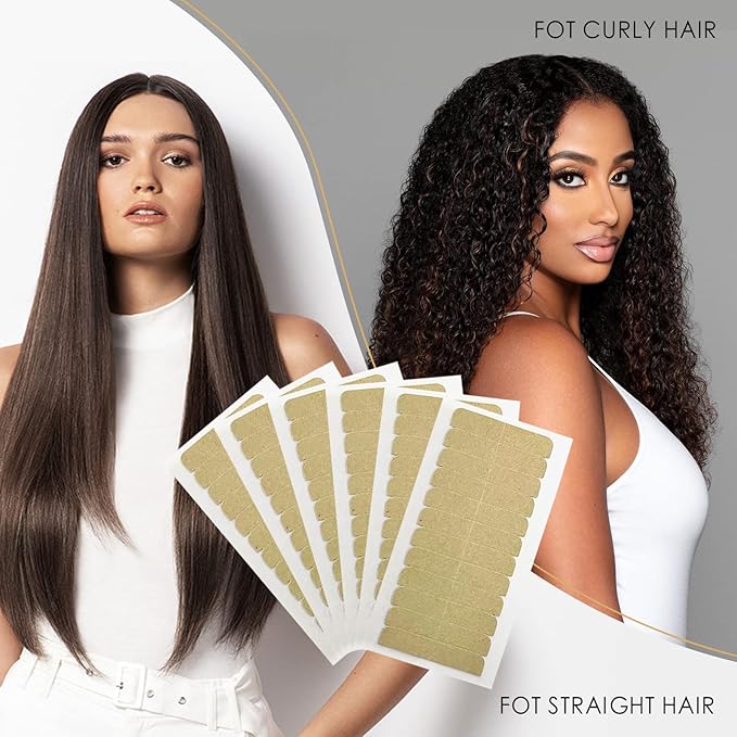 Lacer Replacement Tape Tabs Double Sided for Tape in Hair Extensions 4 * 0.8 cm (1.6 x 0.31 Inch)