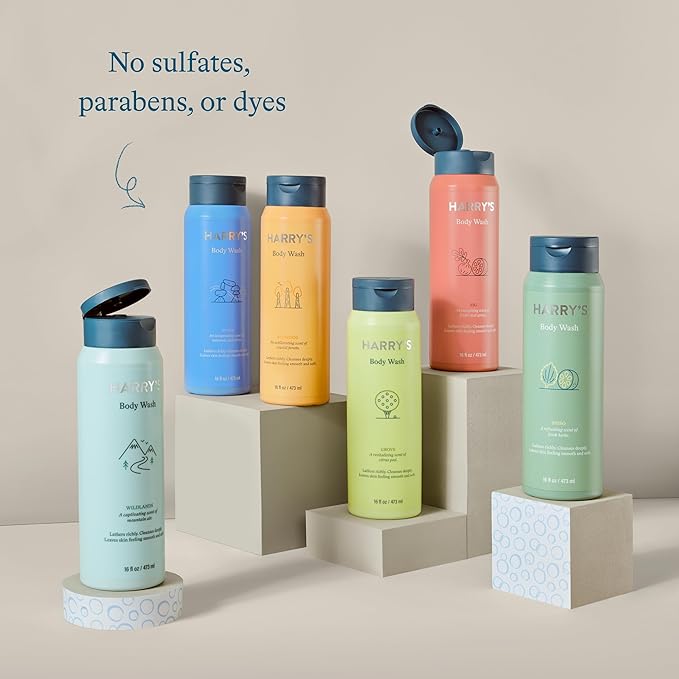 Harry's Men's Body Wash Shower Gel - Grove, 16 Fl Oz (Pack of 3)