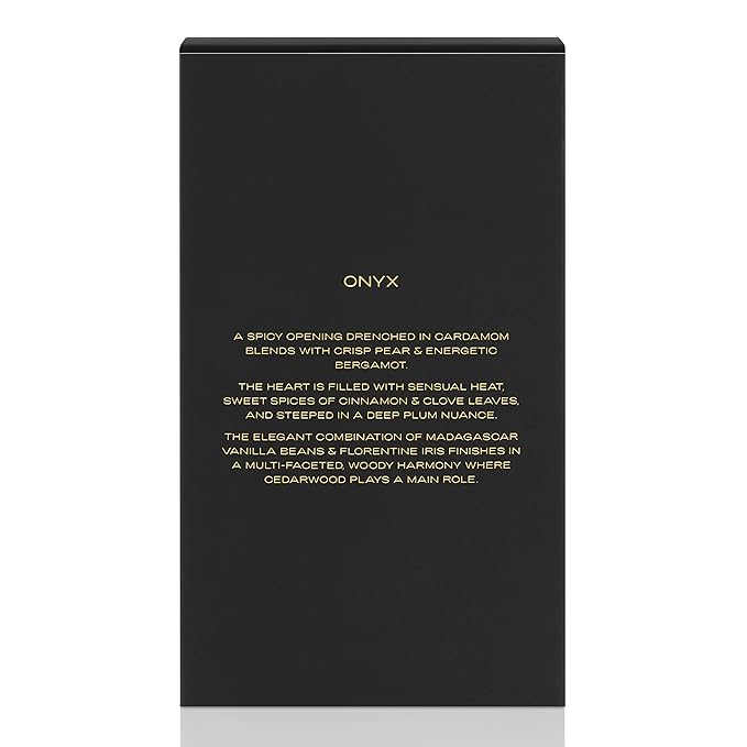 Onyx from - Perfume for Men - Fresh, Bright and Luminous Scent - Opens with Notes of Cardamom, Pear and Bergamot - Perfect for Date Night or Evening Out - 1 oz EDP Spray