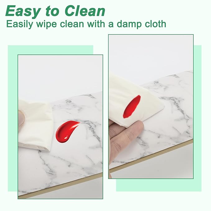 VOCOSTE 1 Set Arm Rest for Nails Tech, Non-Slip Nail Arm Rest, Manicure Hand Rest with Nail Table Mat, Hand Rest for Nails Tech, Nail Hand Rest, White Marble