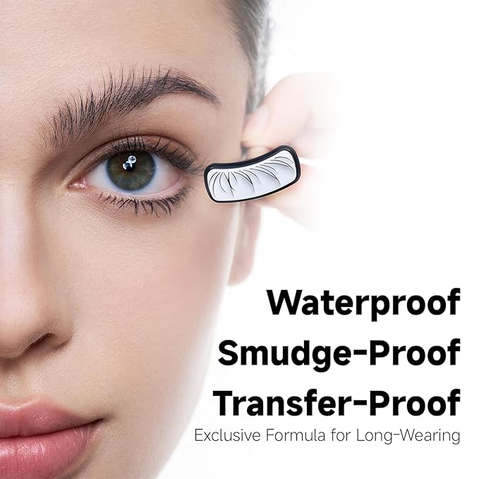 Unicos 2-IN-1 Lower Lash Stamp, Bottem Lash Stamp with Ultra-Fine Eyeliner Pen, Natural Eyelash Stamp, Easy to Use, Long-Lasting, Waterproof, Smudge-Proof, Gifts for Her