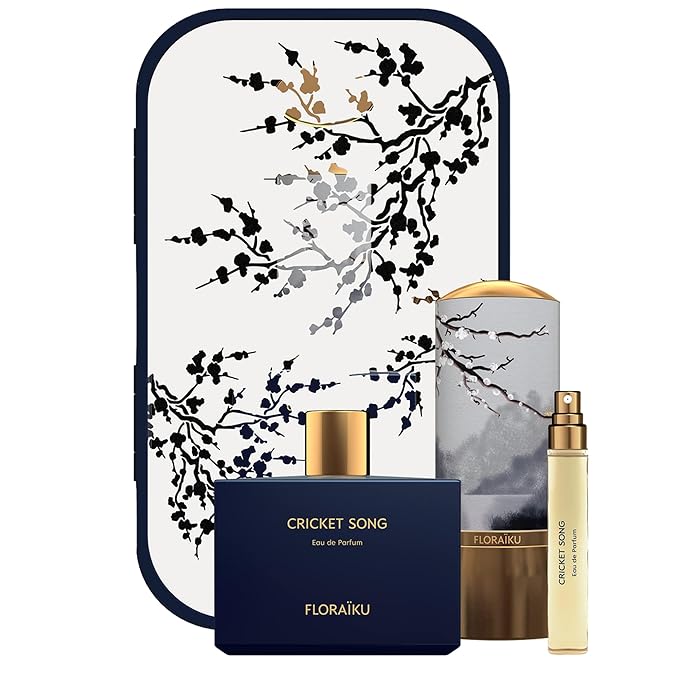 Floraiku Cricket Song 2-Piece Set for Unisex, (1.69 Oz Eau De Parfum Spray + 0.33 Oz Eau De Parfum Spray)