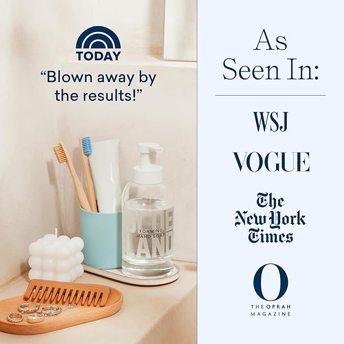 BLUELAND Foaming Hand Soap Refill Tablets, 10-Pack, Perrine Lemon Scent, Eco Friendly Cleaning Products, 10 x 9 Fl oz