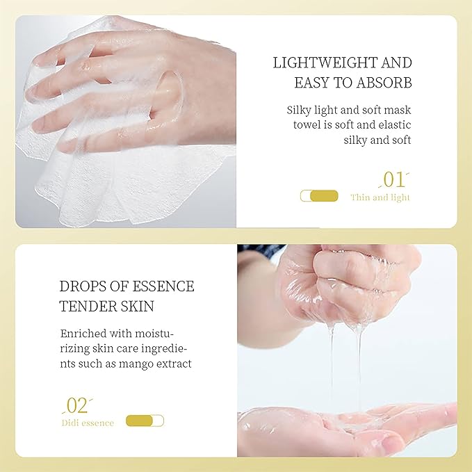 Collagen Sheet Face Masks Skincare Bulk Pack,Hydrating Spa Face Mask For Sensitive Skin,Anti Aging Facial Masks Sets For Women/Teen Girls(40 Combo Pack)