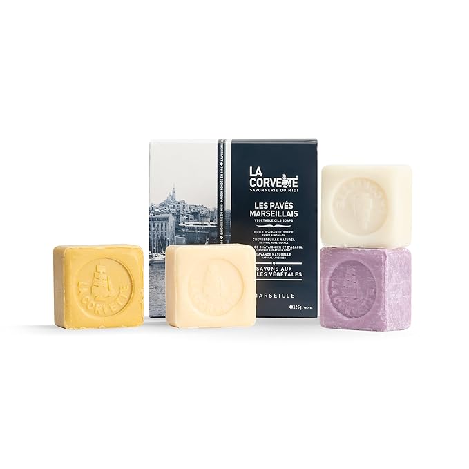 La Corvette, gift box set - 4x125g Marseille soaps