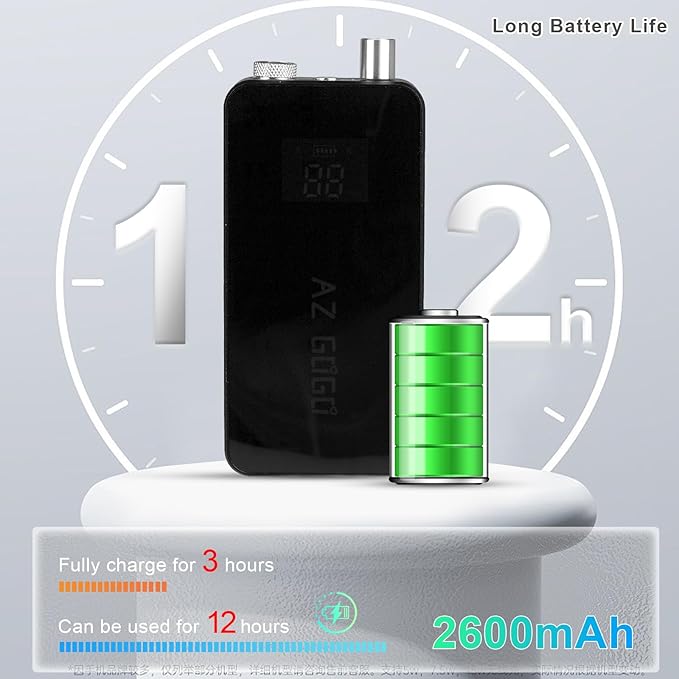 AZ GOGO Brushless Nail Drill, 35000RPM Professional Salon Electric Cordless Nail File Rechargeable Portable Nail Drill Machine for Gel/Acrylic Nails (Black)