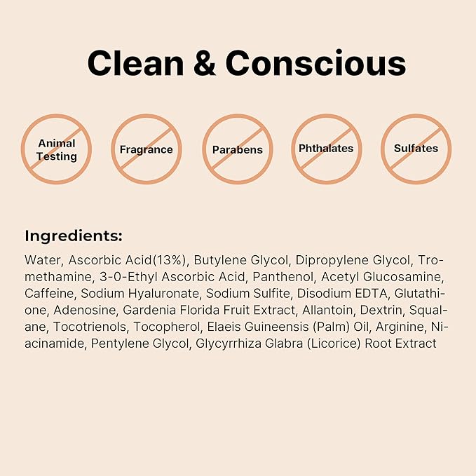 COSRX Pure Vitamin C 13% Serum with Vitamin E & Hyaluronic Acid, Hydrating Facial Serum for Fine Lines, Uneven Skin Tone & Dull Skin, 0.67fl.oz/20ml, Korean Skin Care