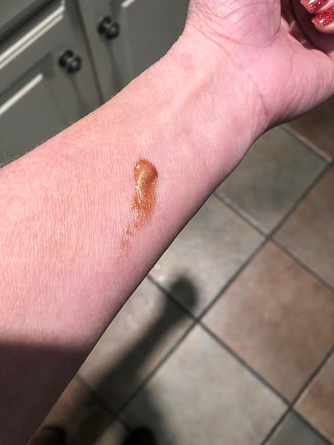 GLIMMER GODDESS Organic Illuminating Shimmer Body & Face Oils, Bronze Babe, Radiant Glow & Hydration 4 oz.