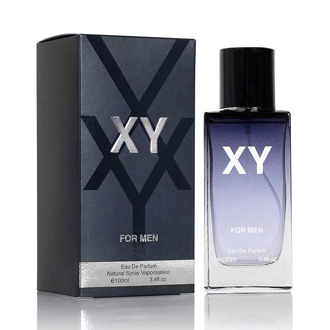 XY for Men - Aromatic Fougere Fragrance - Top Notes of Apple, Ginger & Bergamot Mix with Sage & Juniper Berries - Base Scent of Tonka bean, Amberwood & Olibanum - Elegant 100ml Bottle, Parfume Men