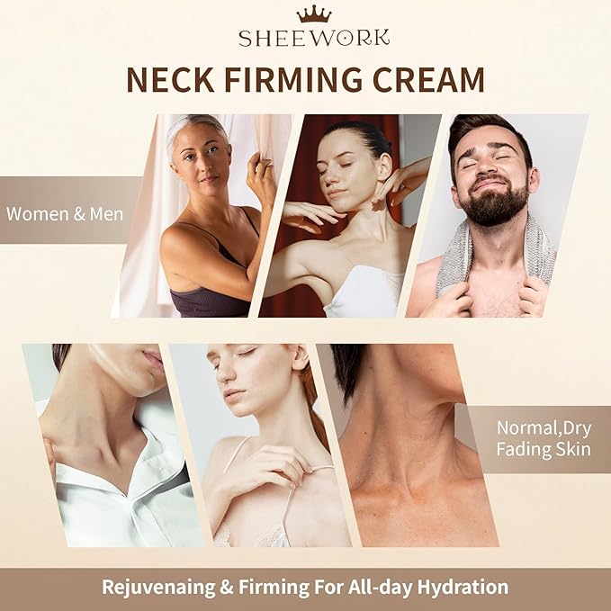 Neck Creams for Tightening and Firming,Neck Firming Cream for women, Aging Neck Creams for Tightening Lifting Sagging Skin and Hydrating,Firming Cream for Wrinkle Reduction,Gift for Men and Women