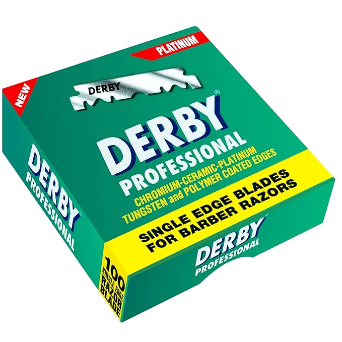 1000 "Derby Professional" Single Edge Razor Blades for straight razor