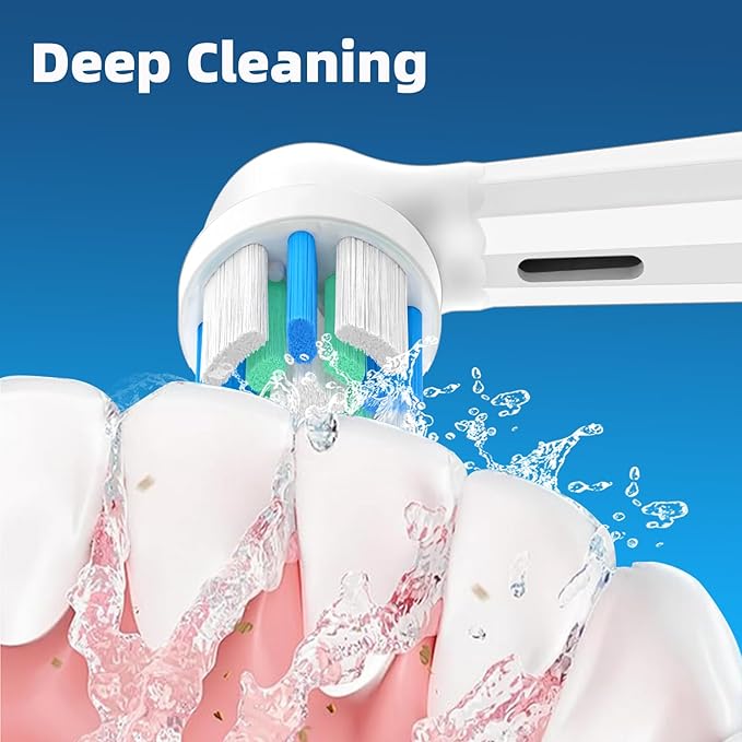 8 Pack IO Replacement Heads Compatible with Oral B IO, for Oral B IO 2/3/4/5/6/7/8/9/10 Series Electric Toothbrushes, Medium Softness for Protect Teeth and Gums, White