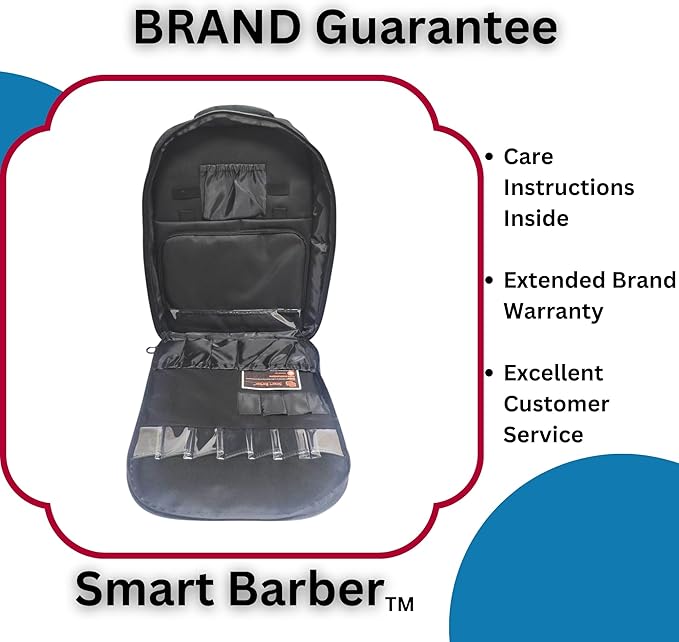 45L Barber Backpack For Clippers & Supplies | Extra Large, Durable, Water-Resistant Barber Bag With Comfortable Straps