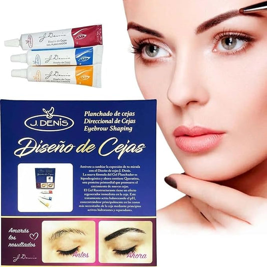 J Denis Eyebrow Design Kit | laminado de cejas kit profesional | planchado de cejas kit permanente