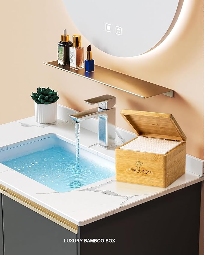 Clean Facial Towels,1 Box with 120 Ct Disposable Face Towels - Premium Facial Cleansing Cloths & Towelettes, Perfect for Skincare Routine - Biodegradable, Travel-friendly, and Eco-friendly